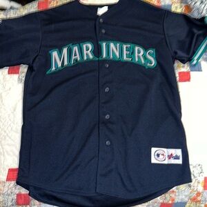 90s Seattle Mariners Ichiro embroidered jersey 51 Majestic large